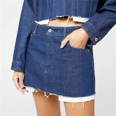 miu miu jeans skirt|mini miu sale.